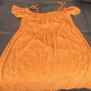 Cute Polka Dot Chiffon Sun Dress With Tie Straps